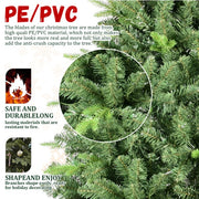 Artificial 6ft Green Christmas Tree With 1339PVC Hard Needle Mixed Branch Tips