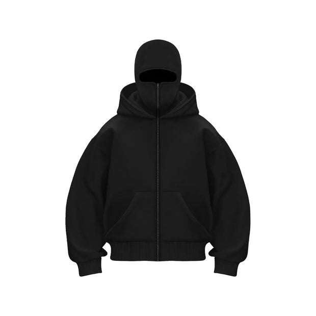 Fleece-lined Double Hooded Sweater