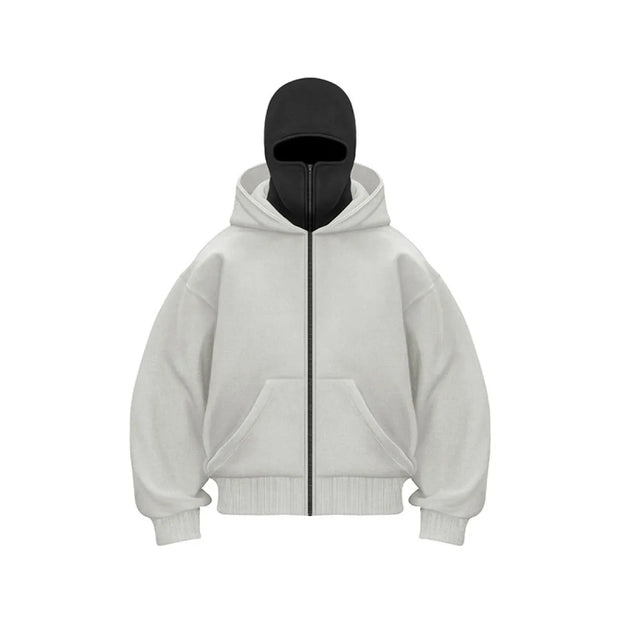 Fleece-lined Double Hooded Sweater